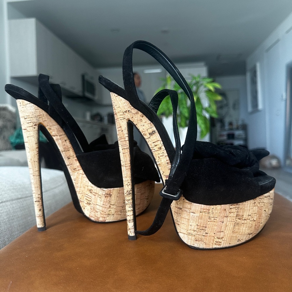 Giuseppe Zanotti Black Platform Sandals Denny115